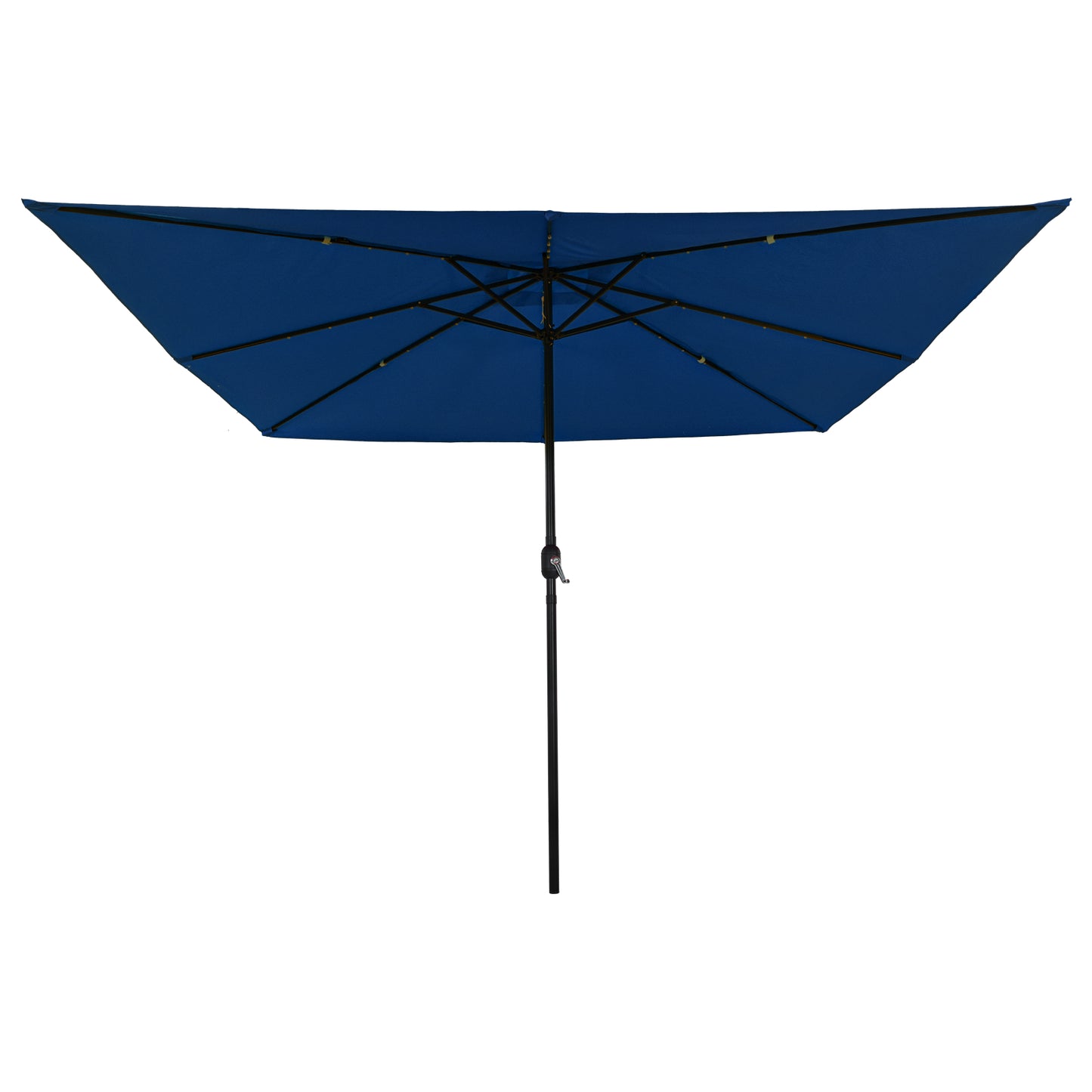 Hageparasol 295 x 295 x 245 cm Polyester og stål Azurblå