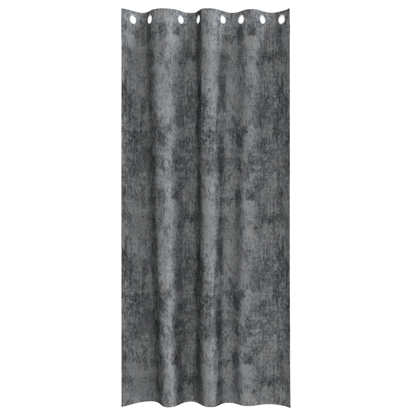 Fløyel Gardiner med gardiner 2 pcs Grå 260 x 140 cm Fløyel