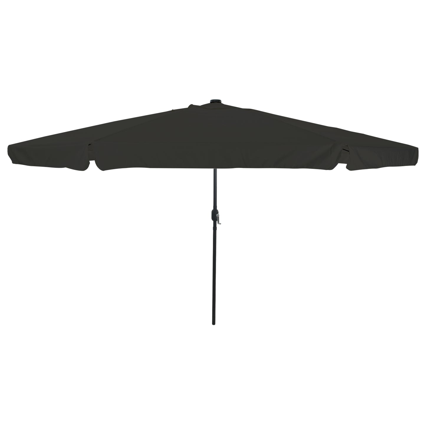 Hageparasol Svart 395 x 395 x 245 cm Polyester