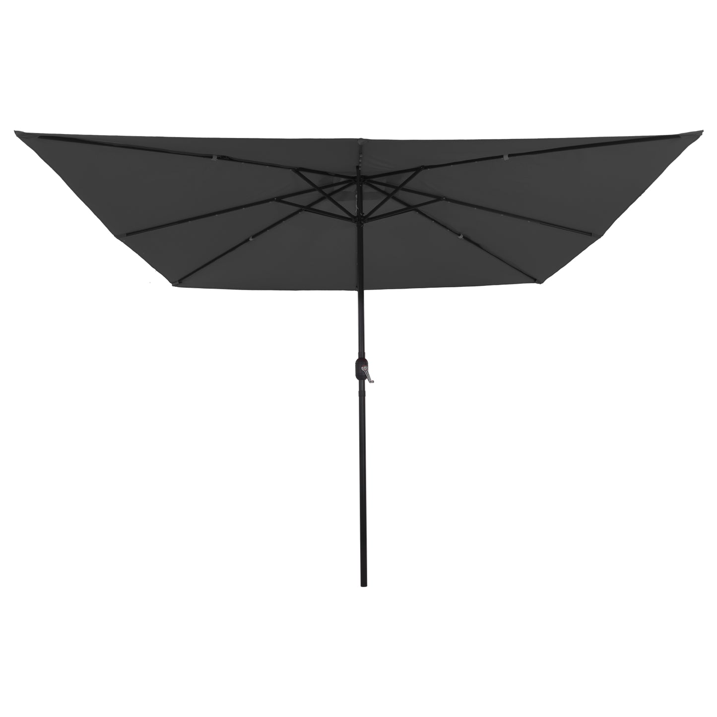 Hageparasol Antrasitt 295 x 295 x 245 cm Polyester og stål