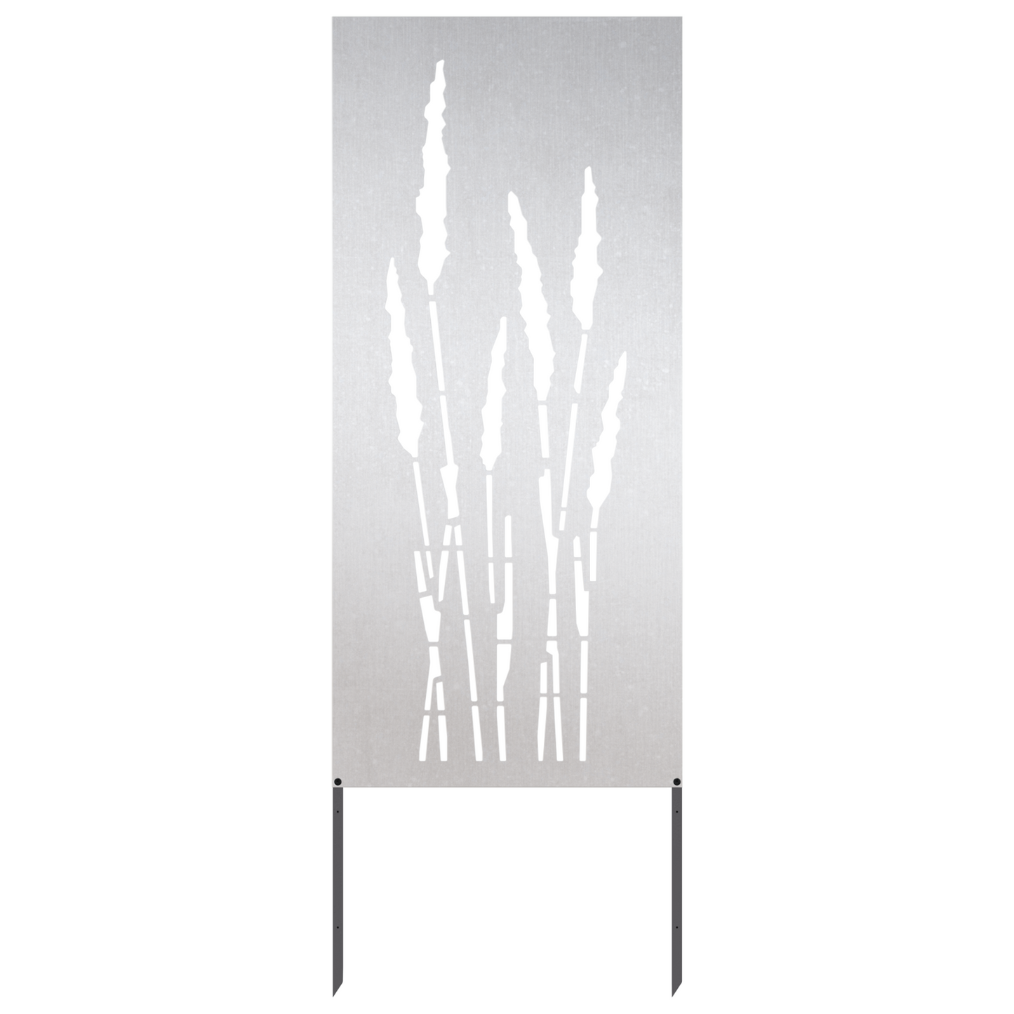 Hageprivat skjerm Blomster sølv 50 x 140 cm Rustfritt stål