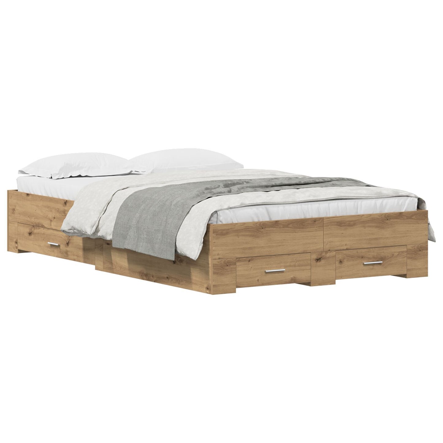 Sengestamme med skuff Artisan Eik 120 x 190 cm Konstruert tre
