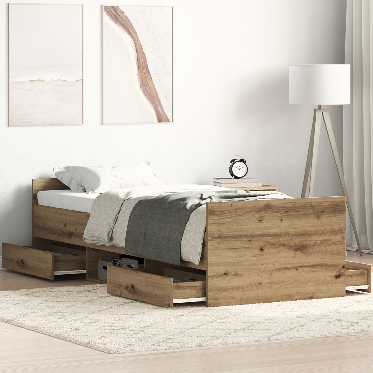 Sengestamme Artisan Eik 193 x 78 x 50 cm Konstruert tre