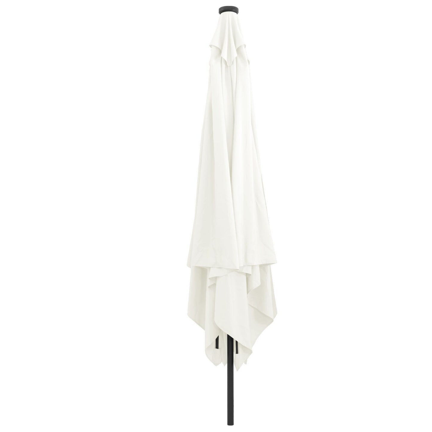 Hageparasol sand 295 x 295 x 245 cm Polyester og stål