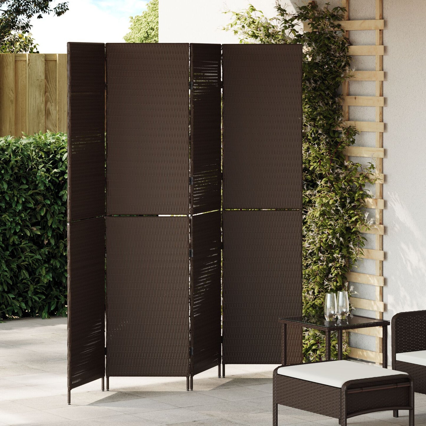 Romdeler Brun 195 x 180 cm polyrotting