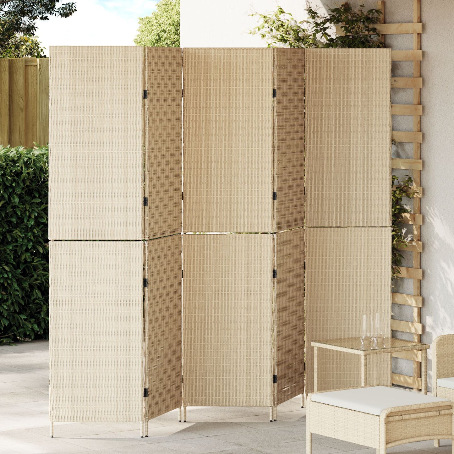 Romdeler Beige 242 x 180 cm polyrotting