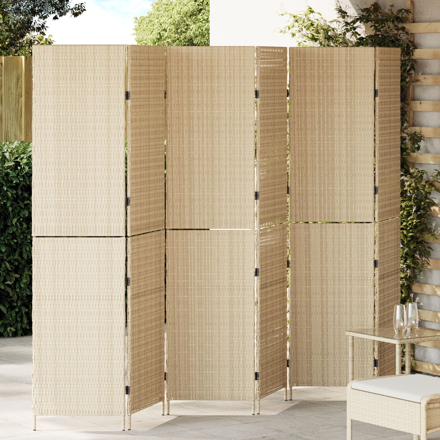 Romdeler Beige 292 x 180 cm polyrotting