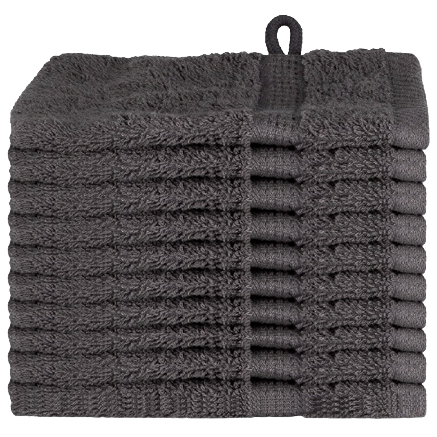 Gjesthåndkle SOLUND 10 stk. Antrasitt 15 x 21 cm 550 gsm