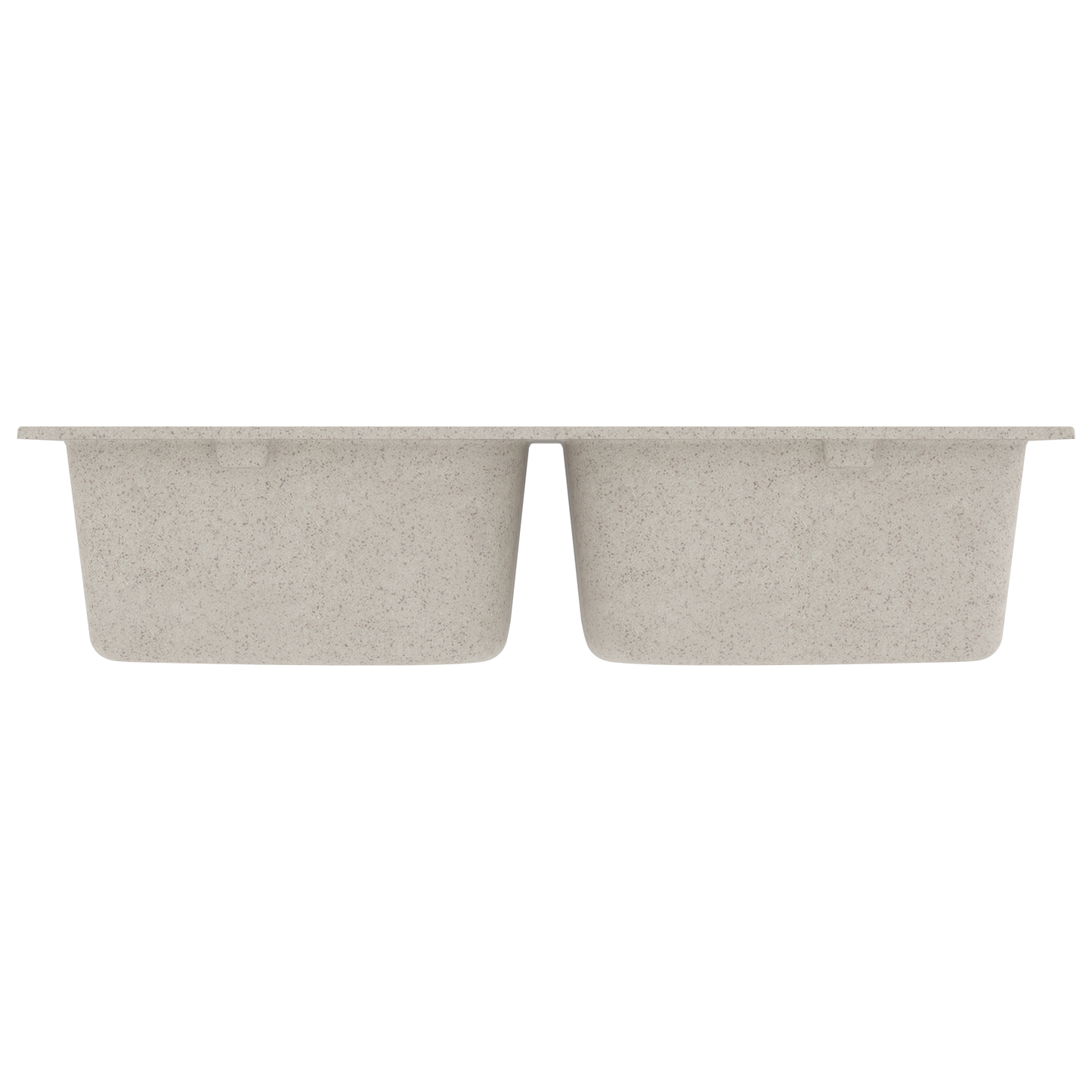 Kjøkkenvask Beige 76 x 48 x 30 cm Kvarts og Harpiks