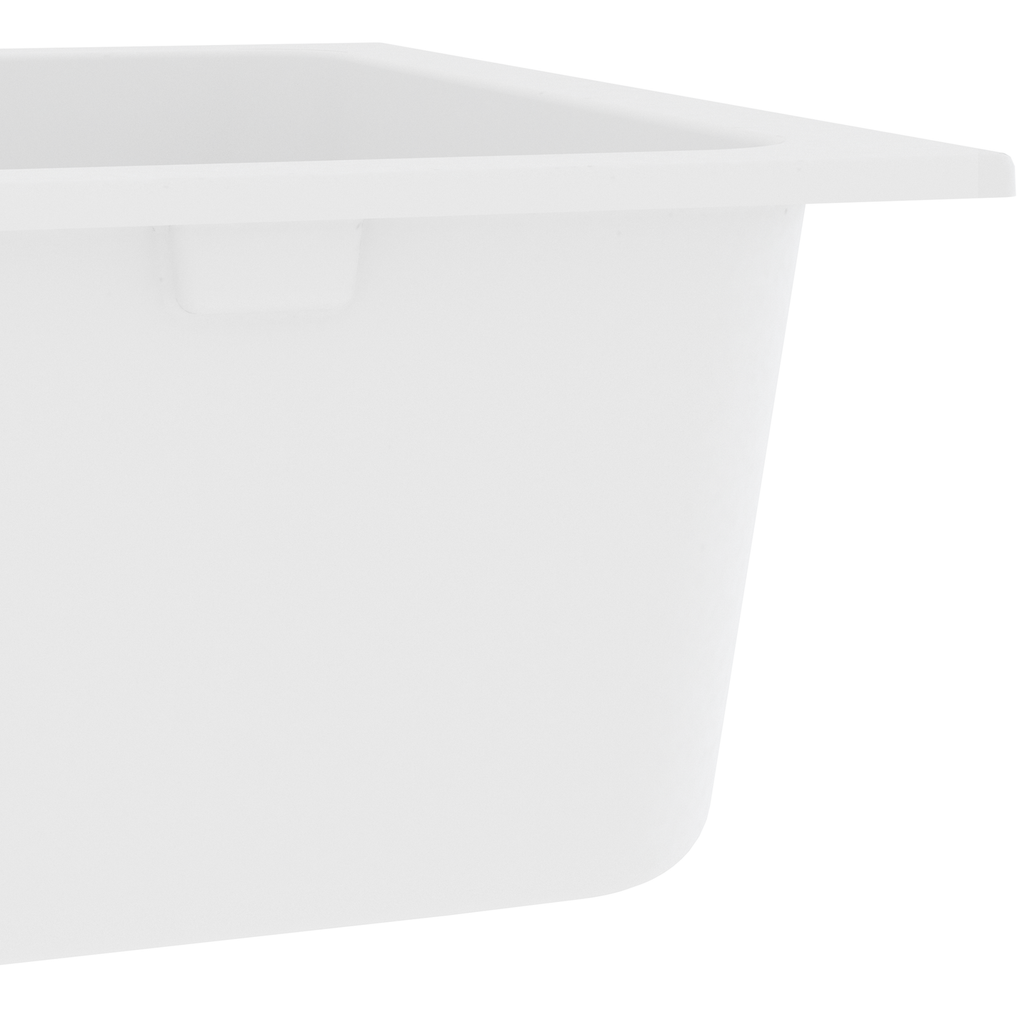Kjøkkenvask Kvarts og Harpiks 76 x 48 x 30 cm Hvit