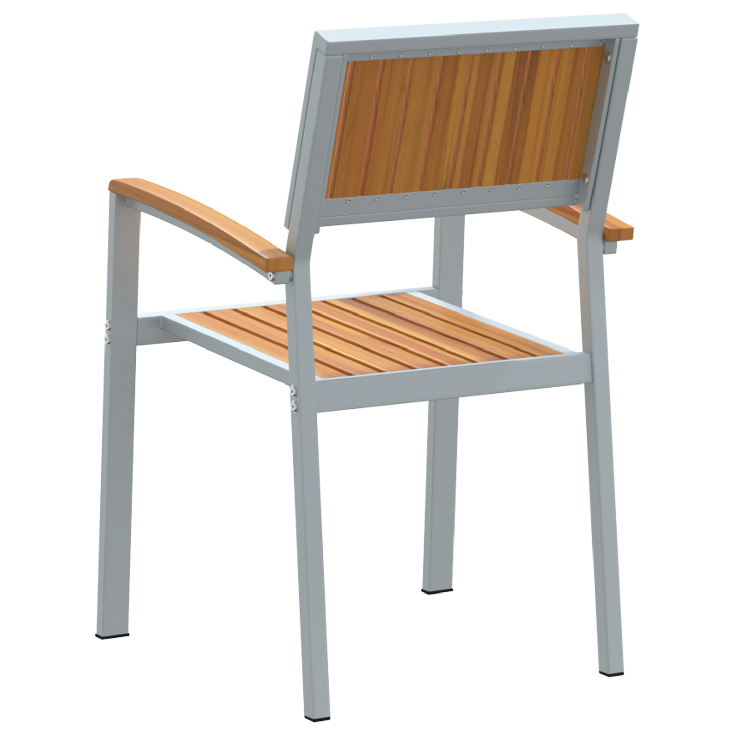 Stablestol 8 pcs Brun 56 x 57 x 87 cm Solid akasietre