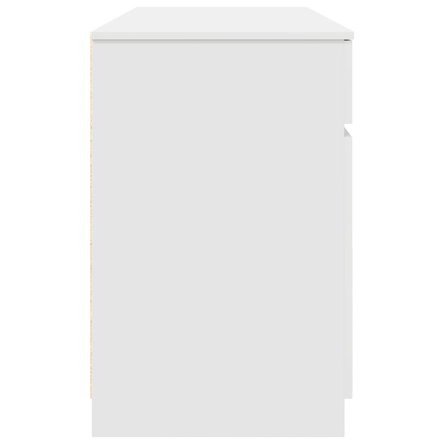 Skrivebord med skuff Hvit 140 x 49 x 76 cm Konstruert tre