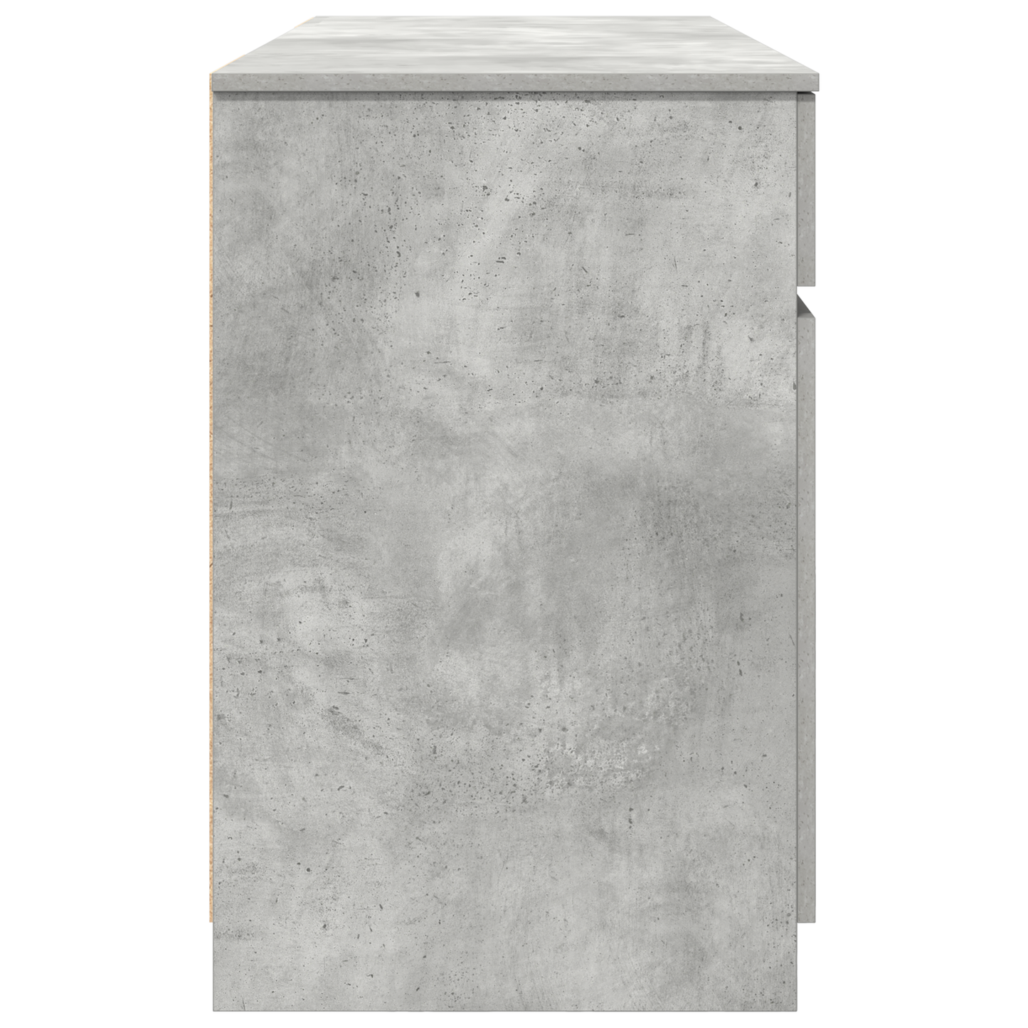 Skrivebord med skuff Betonggrå 140 x 49 x 76 cm Konstruert tre