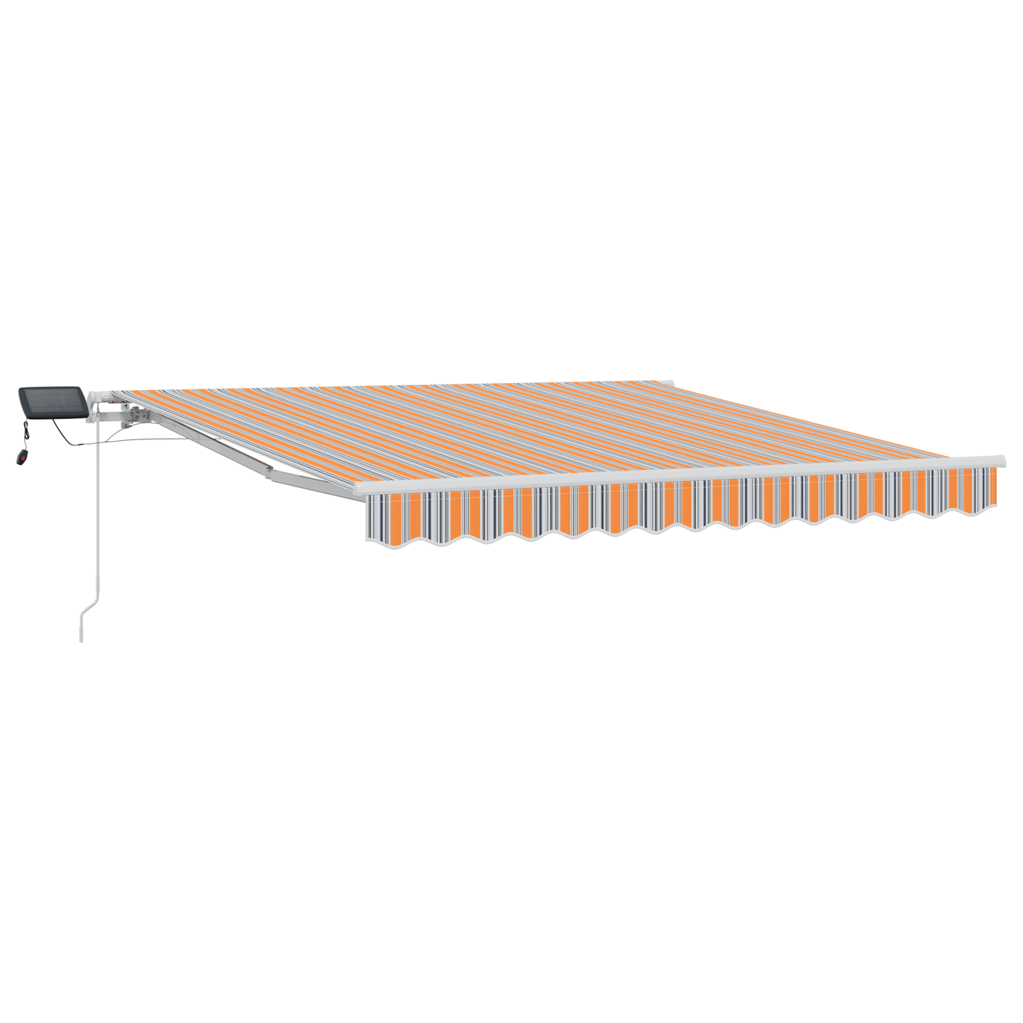 Uttrekkbar markise Flerfarget 300 x 250 cm Stoff og Aluminium