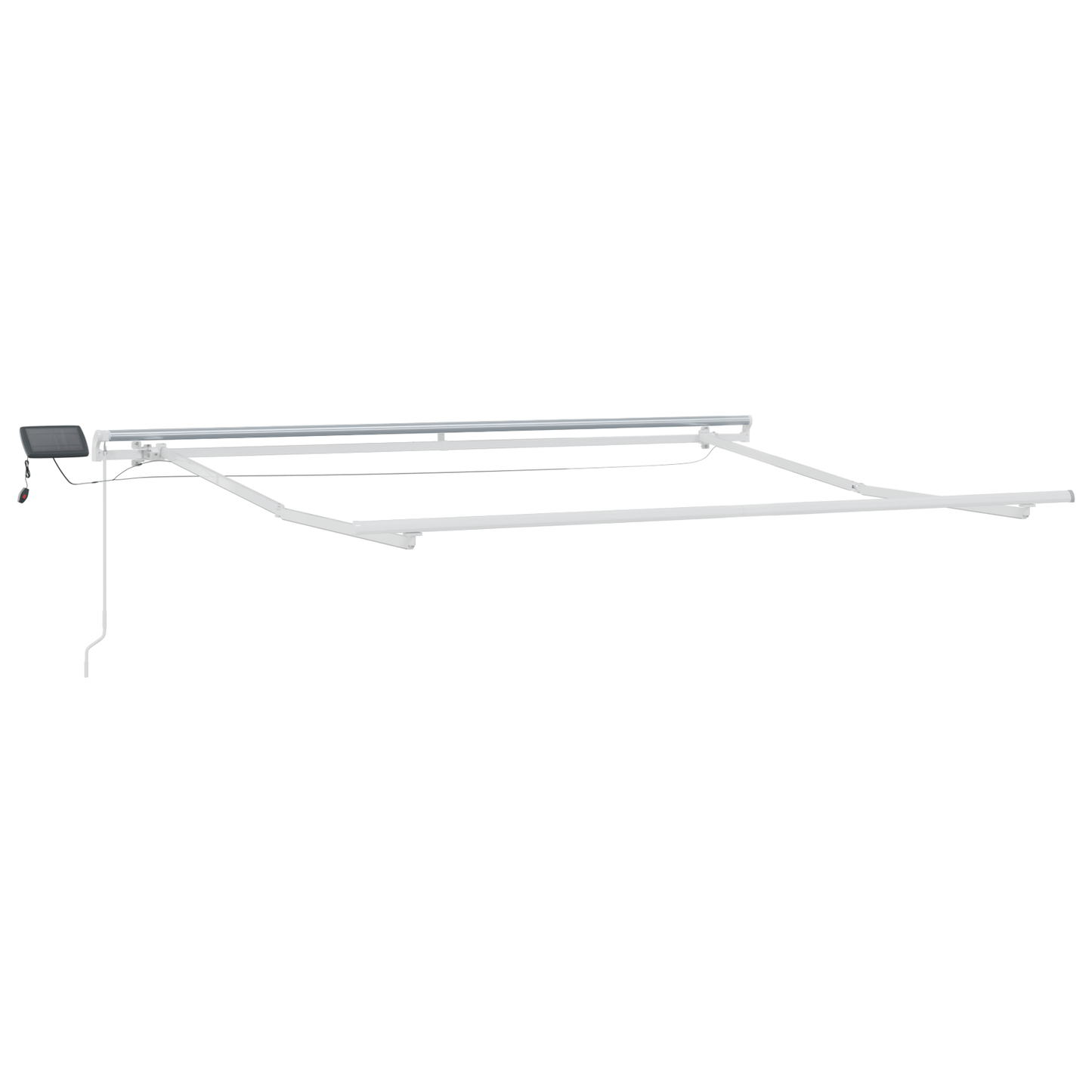 Uttrekkbar markise Flerfarget 300 x 250 cm Stoff og Aluminium