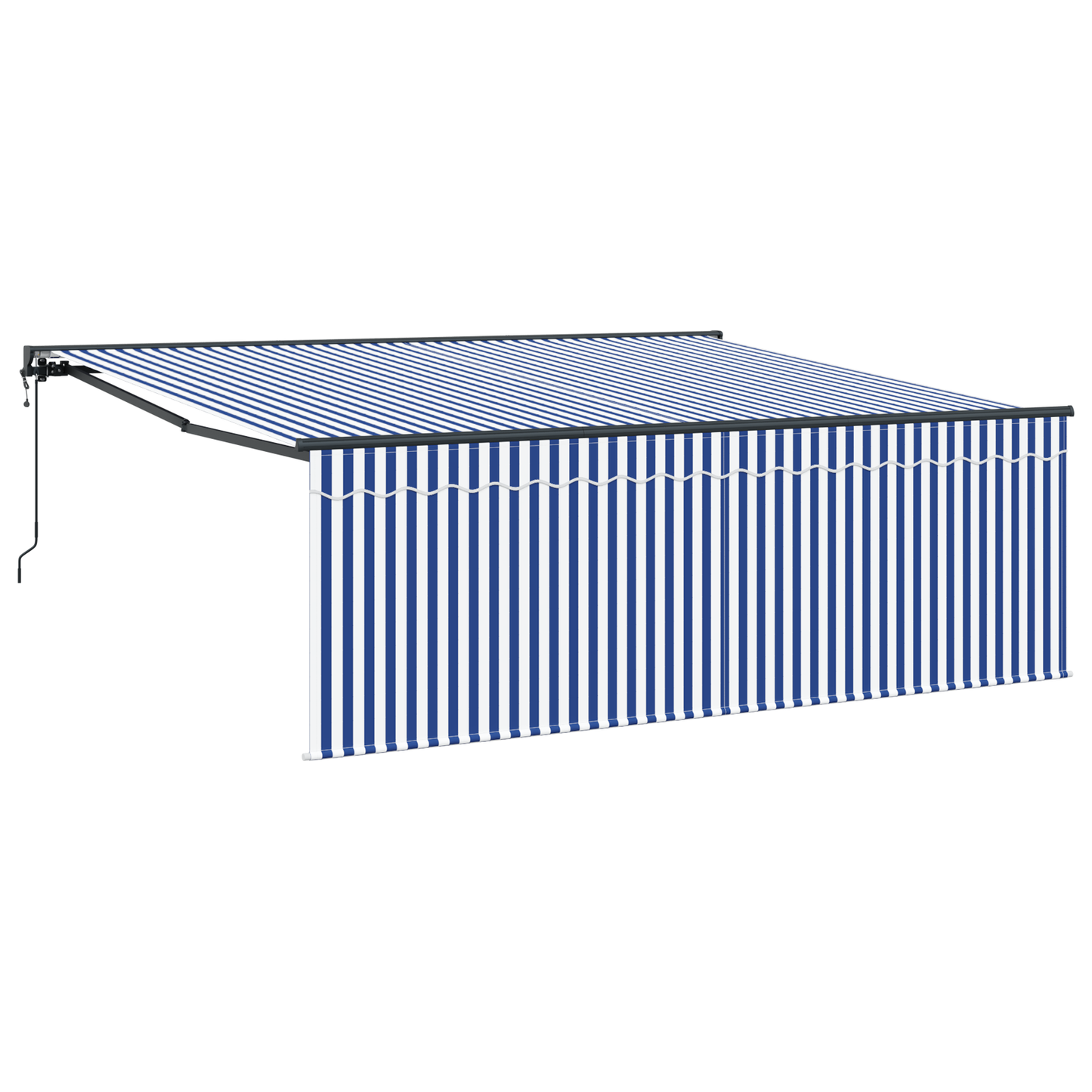 Innvendbar Markise Blå og hvit 400 × 300 cm