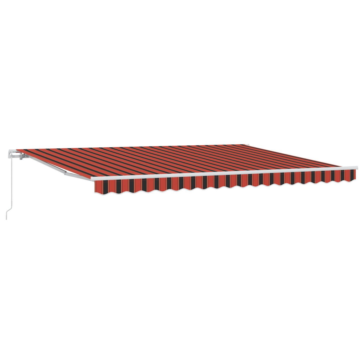 Uttrekkbar markise Oransje og Brunt 450 x 300 x 165 cm