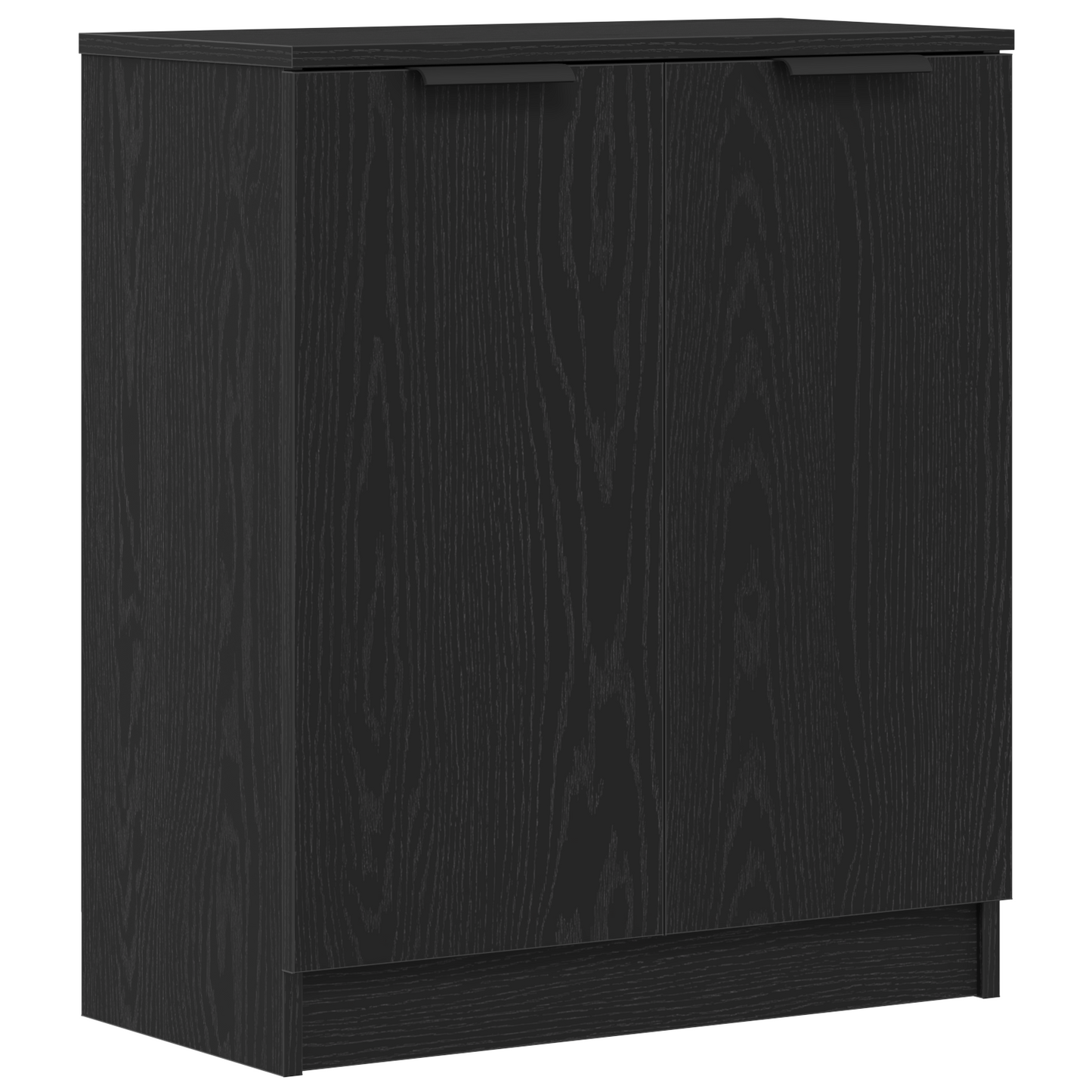 Serviesskap 3 stk. Svart Eik 120 x 30 x 70 cm Konstruert tre