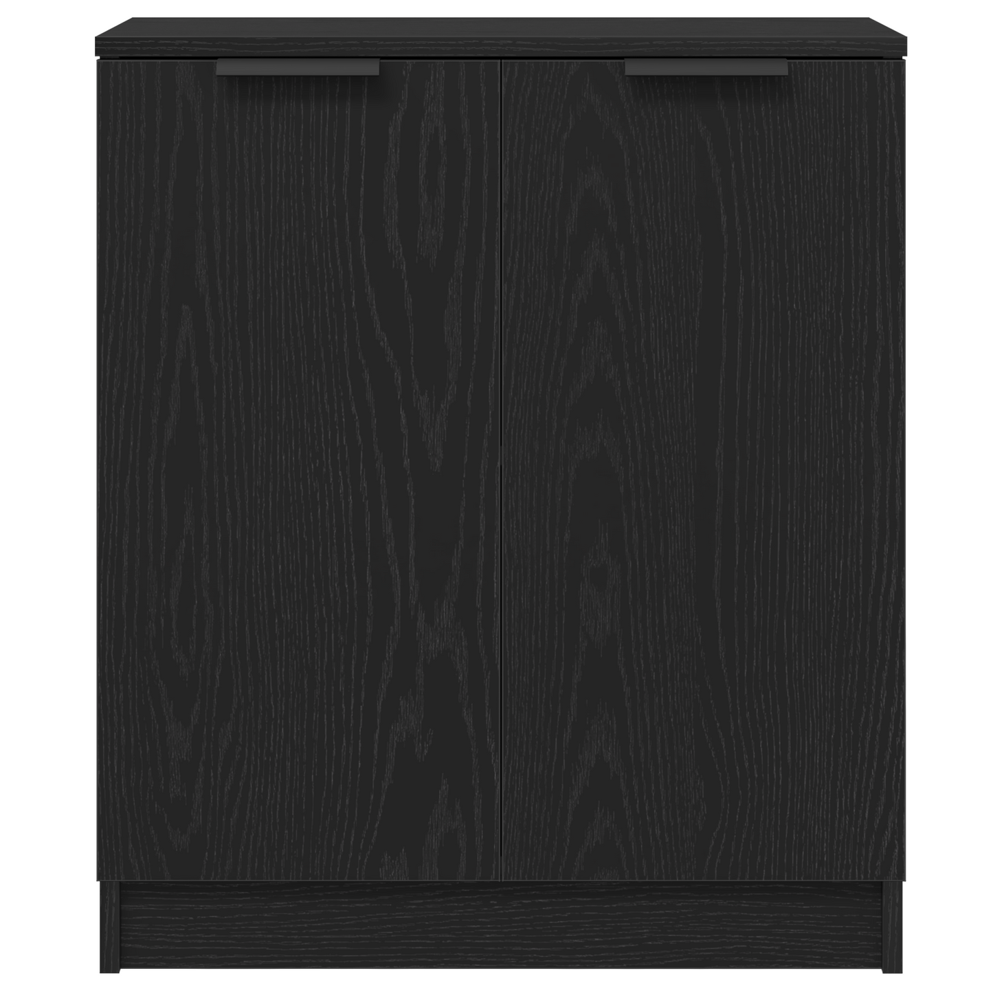 Serviesskap 3 stk. Svart Eik 120 x 30 x 70 cm Konstruert tre