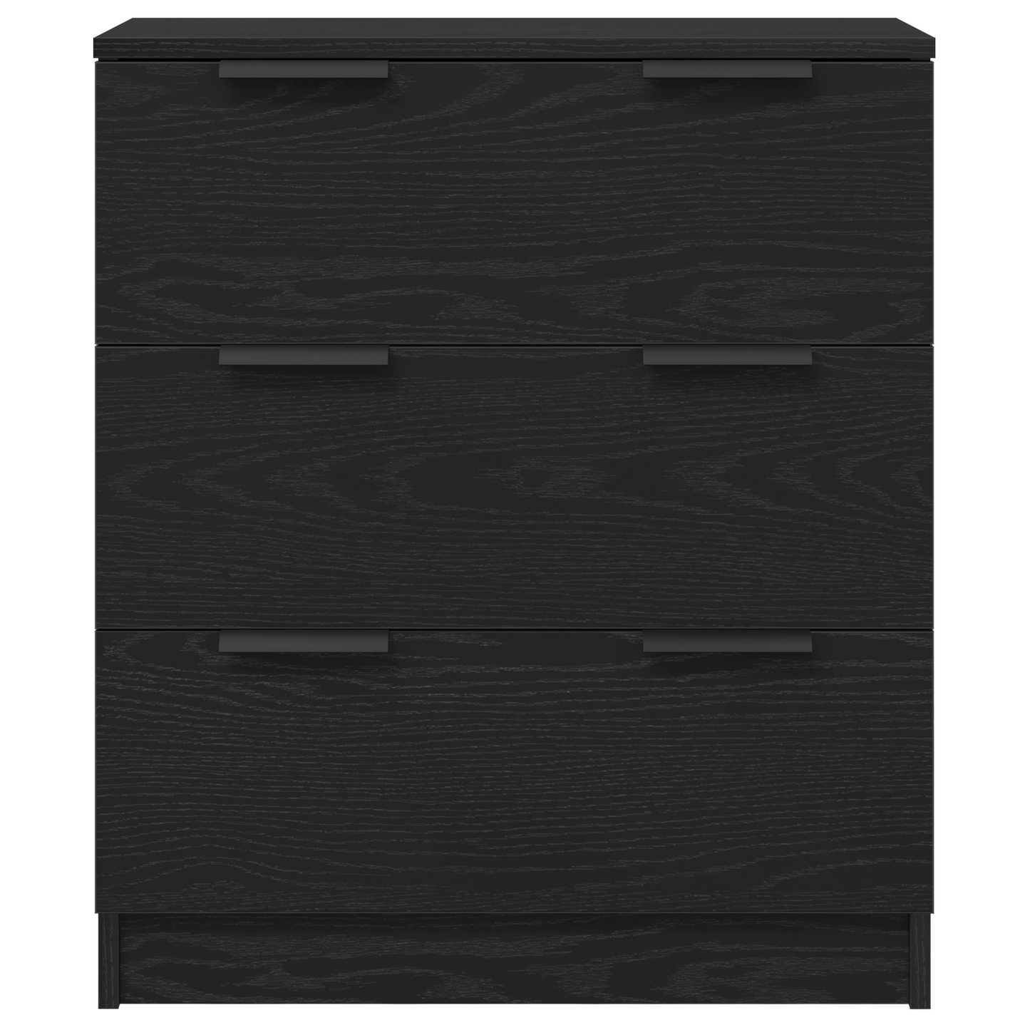 Serviesskap 3 stk. Svart Eik 180 x 30 x 70 cm Konstruert tre