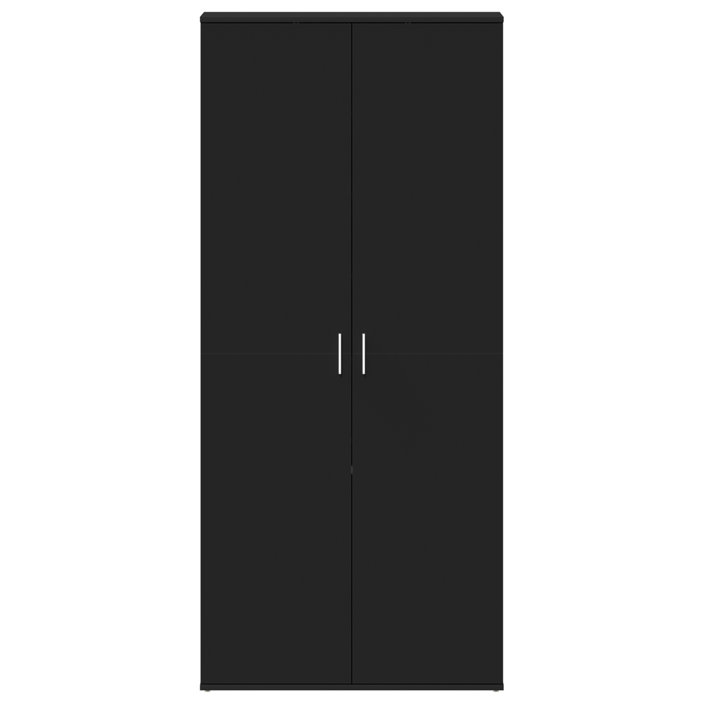 Sko Skap med hylle Svart 80 x 39 x 178 cm Konstruert tre