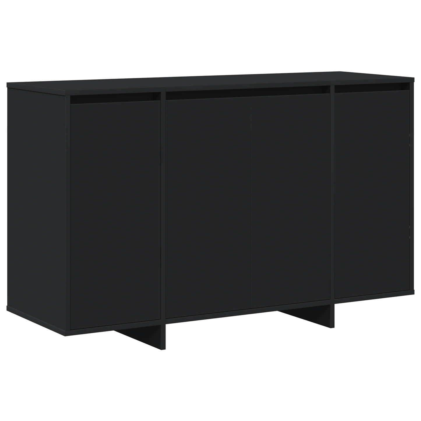 Serviesskap Svart 120 x 41 x 75 cm Konstruert tre