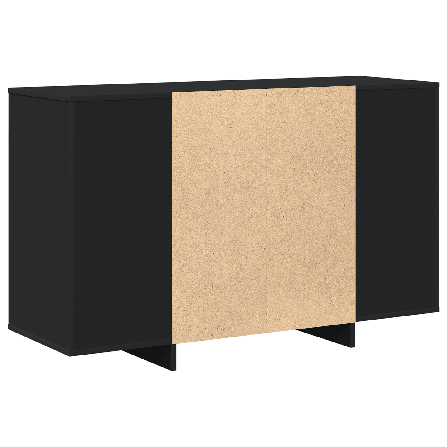Serviesskap Svart 120 x 41 x 75 cm Konstruert tre