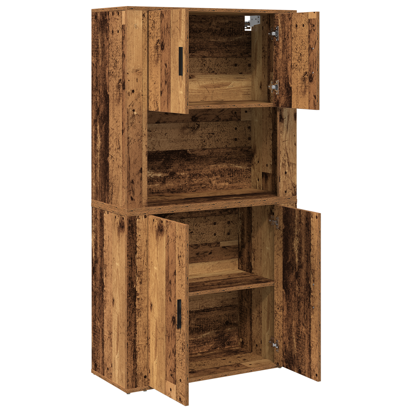 Høyskap Gammelt tre 80 x 33 x 150 cm Konstruert tre