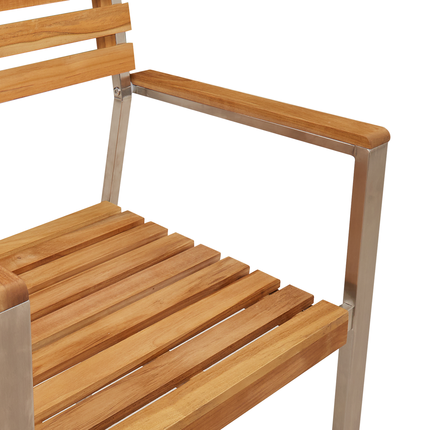 Hage Spisegruppe 7 pcs Massiv teak og rustfritt stål