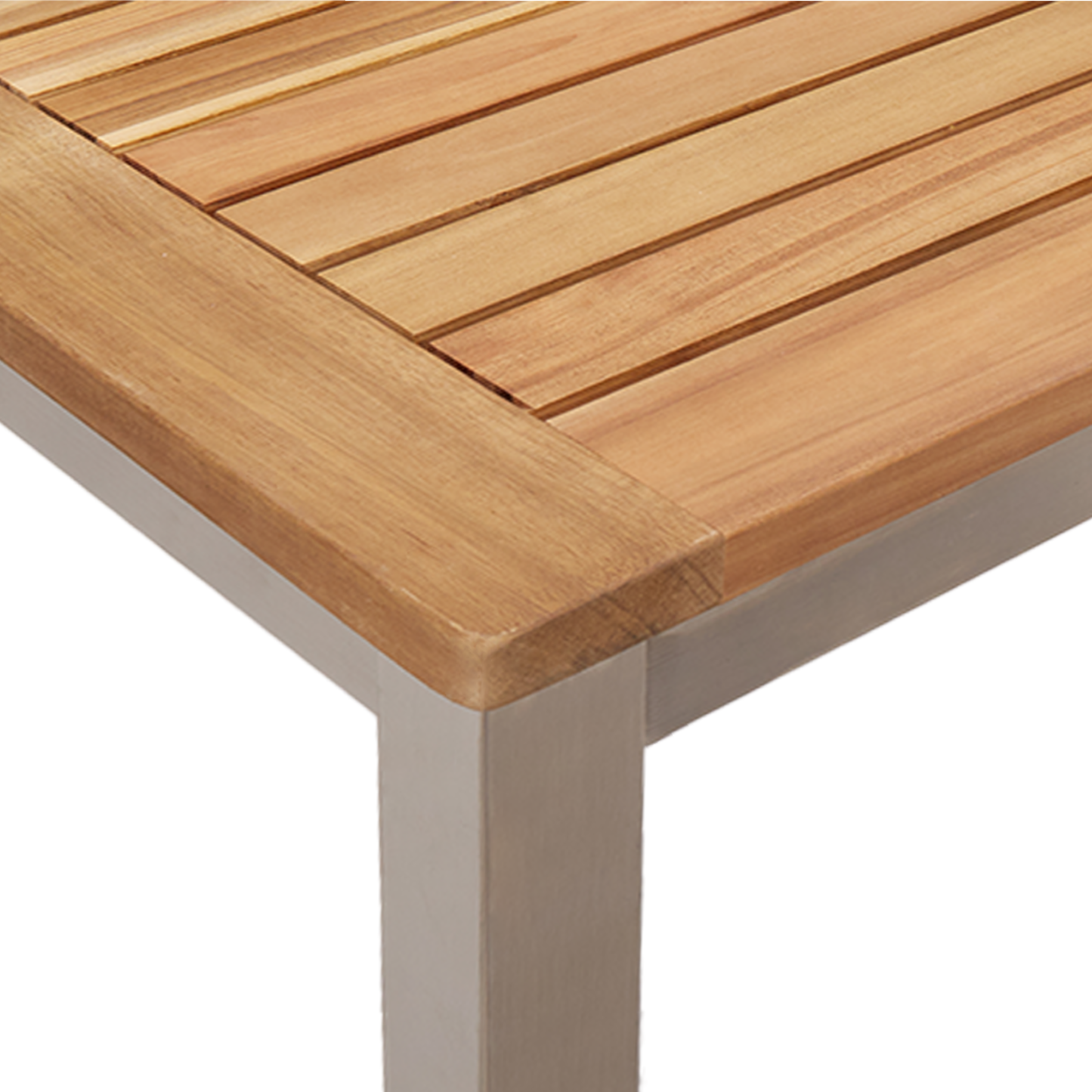 Utendørs spisestue sett 5 pcs Brun Solid akasietre