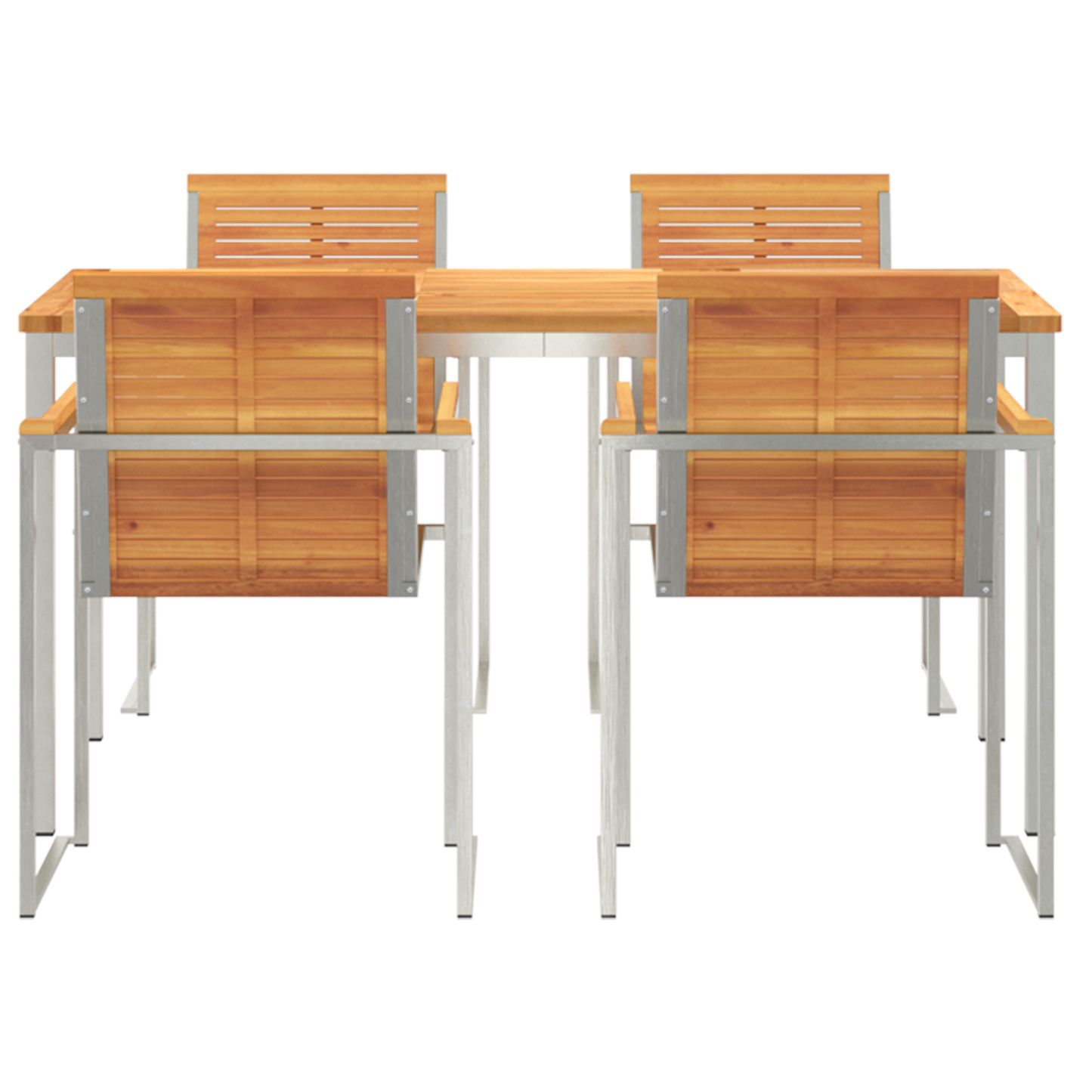 Hage Spisegruppe 5 pcs Brun Solid akasietre