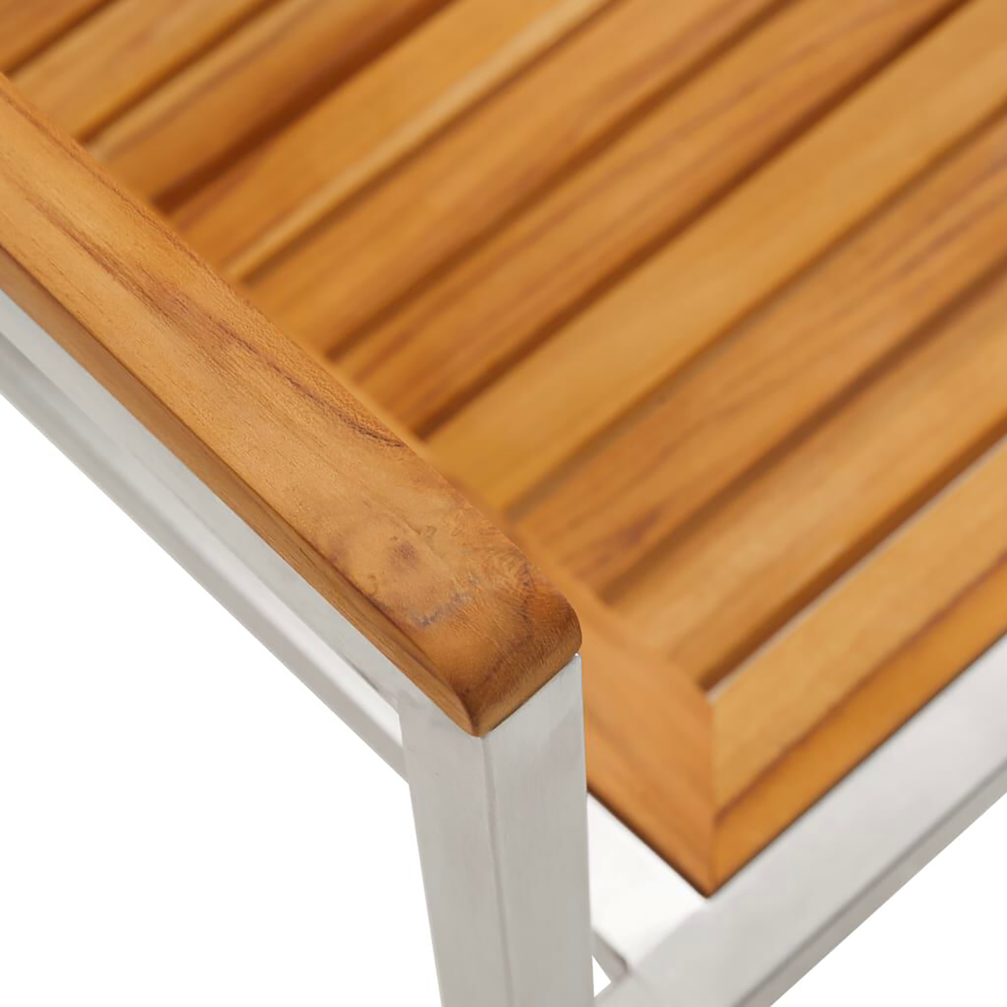 Hage Spisegruppe 9 pcs Massiv akasie tre og rustfritt stål