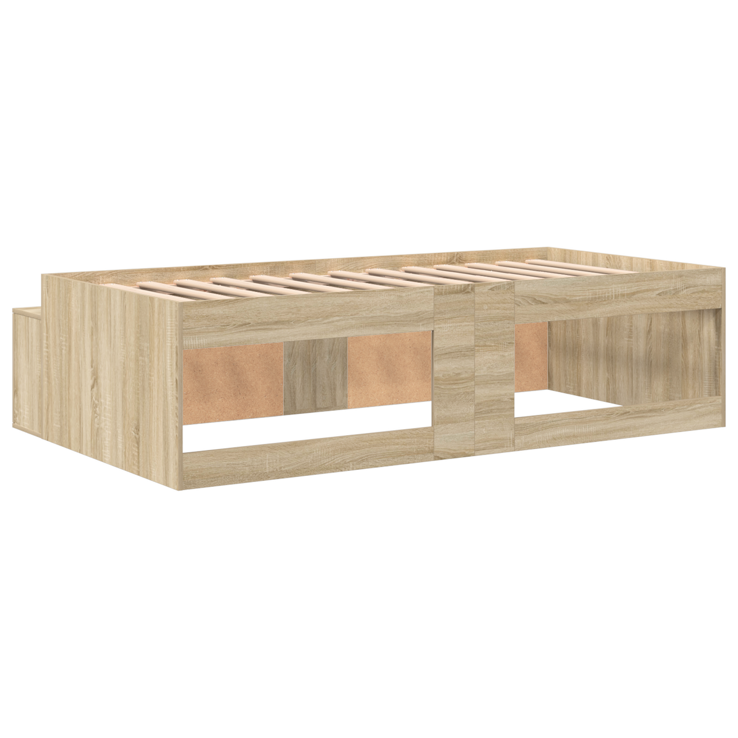 Sengestamme med skuff Sonoma eik 80 x 200 cm Konstruert tre