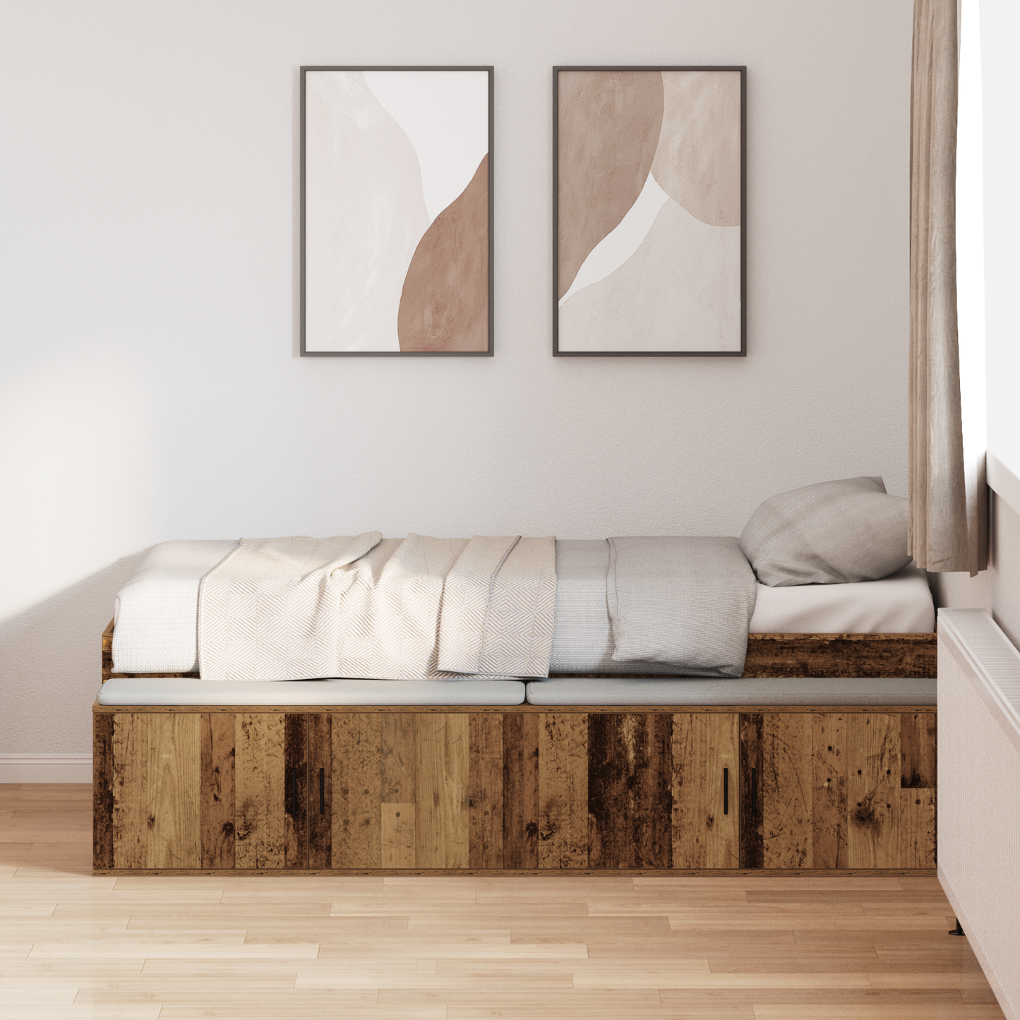 Sengestamme med skuff Artisan Eik 70 x 190 cm Konstruert tre