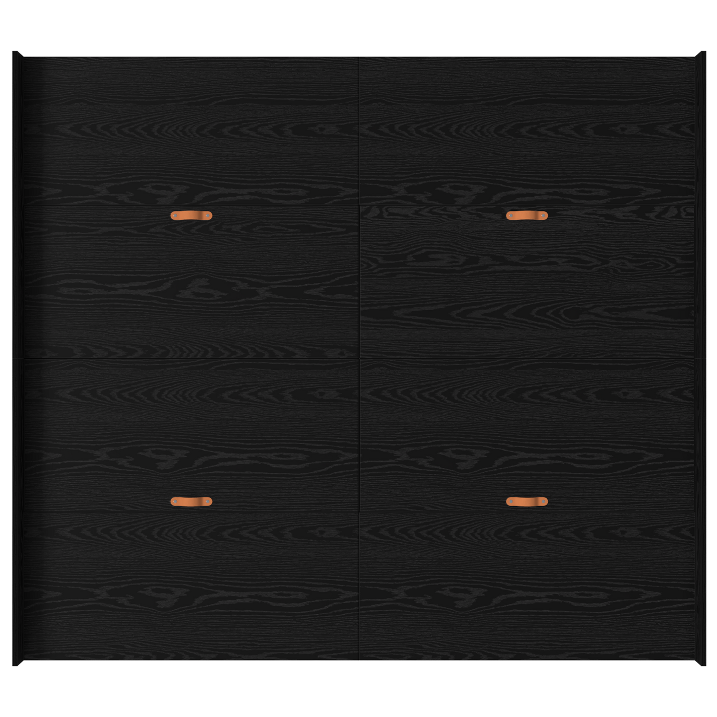 Seng med lagring Svart Eik 180 x 200 cm Konstruert tre