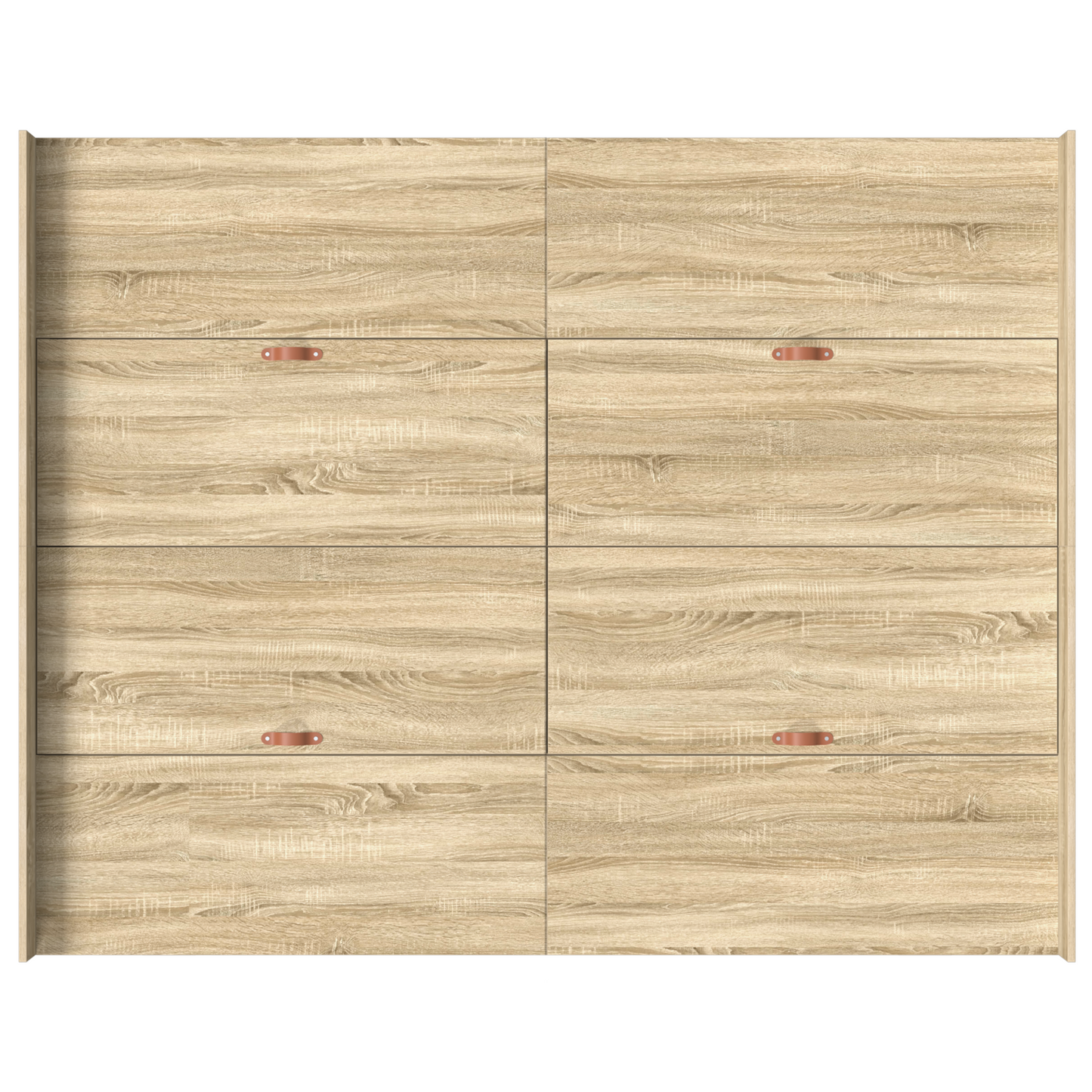Seng med lagring Sonoma eik 140 x 190 cm Konstruert tre