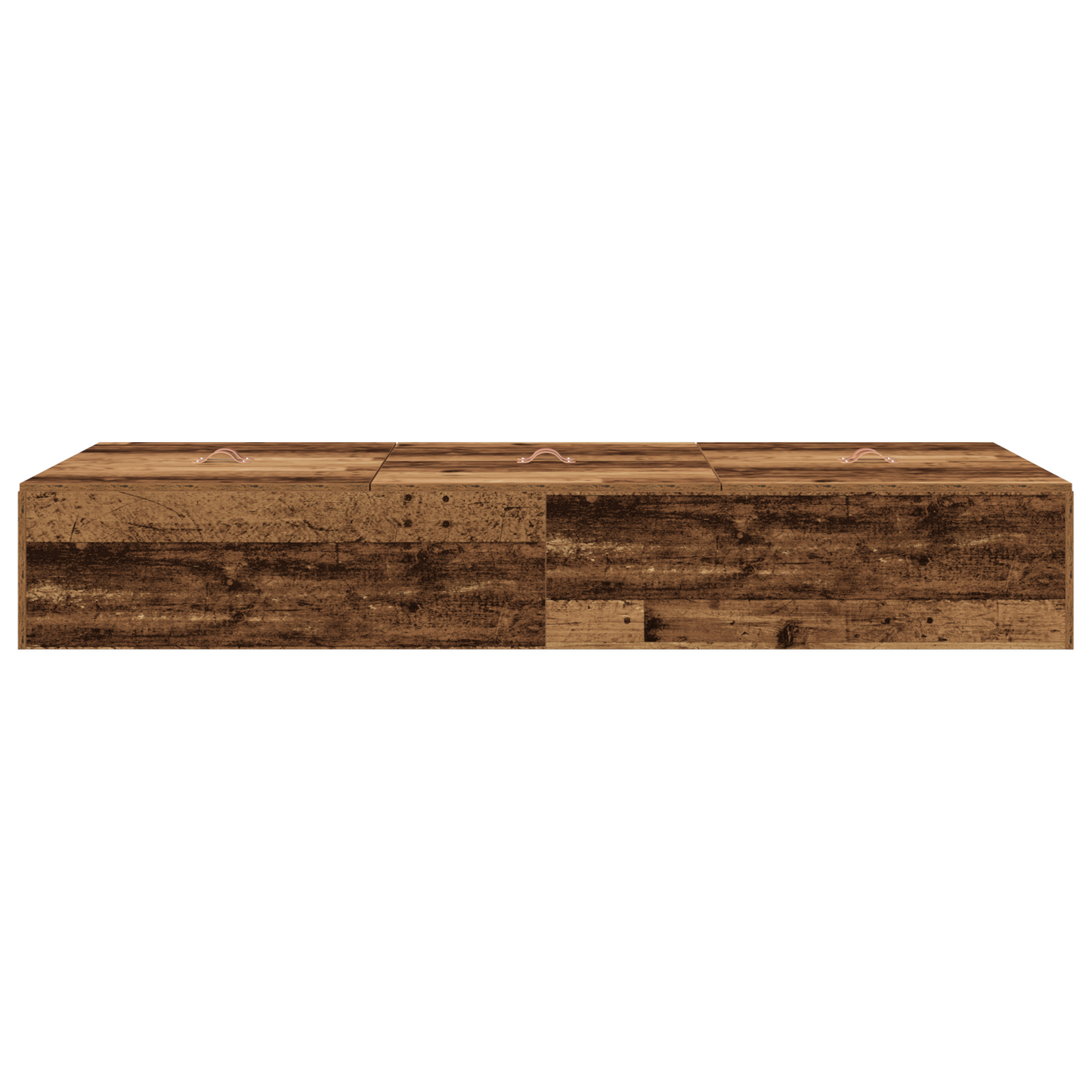 Seng med lagring Gamle tre 80 x 200 cm Konstruert tre