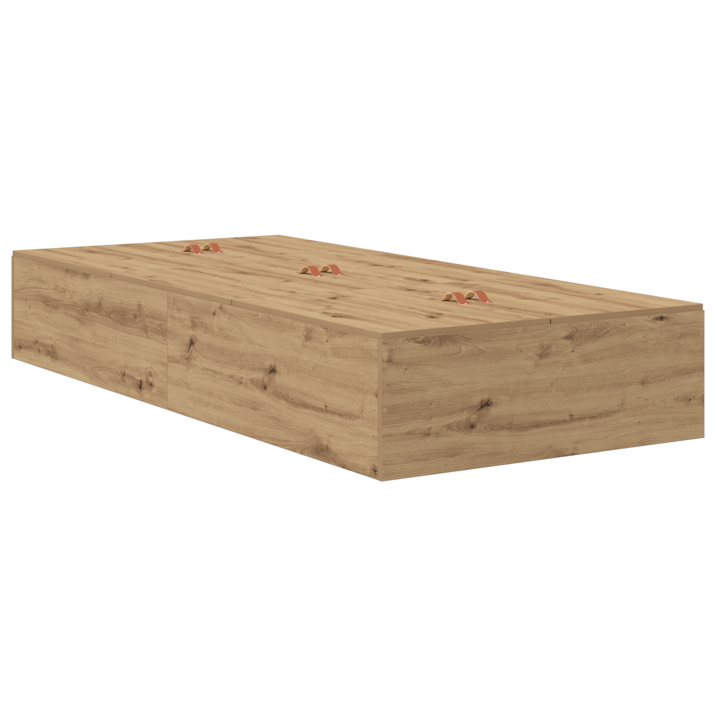 Seng med lagring Artisan Eik 100 x 200 cm Konstruert tre