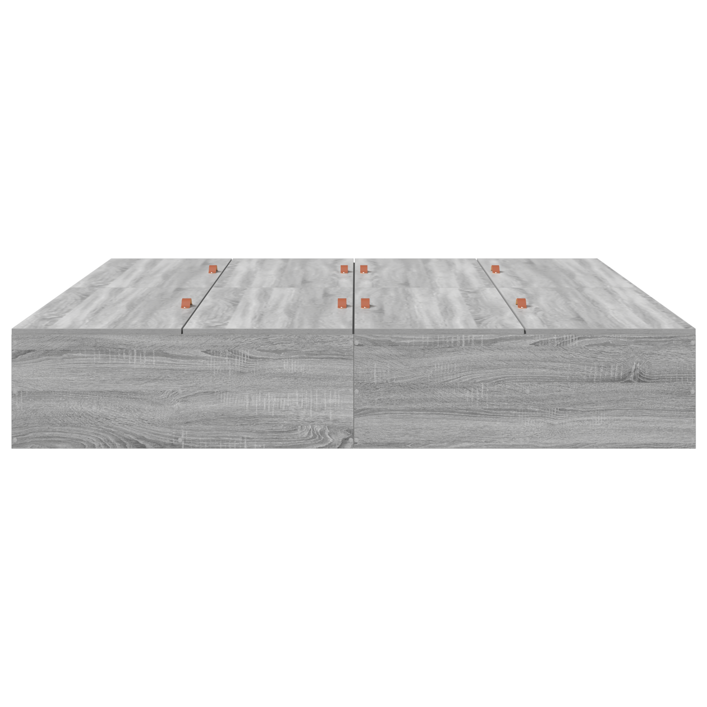Seng med lagring Grå Sonoma 200 x 200 cm Konstruert tre