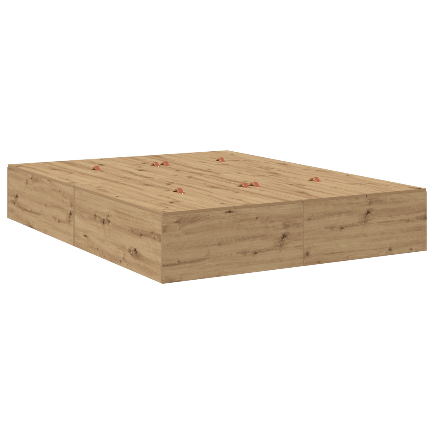 Seng med lagring Artisan Eik 150 x 200 cm Konstruert tre