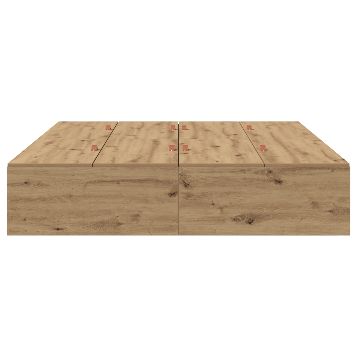 Seng med lagring Artisan Eik 150 x 200 cm Konstruert tre