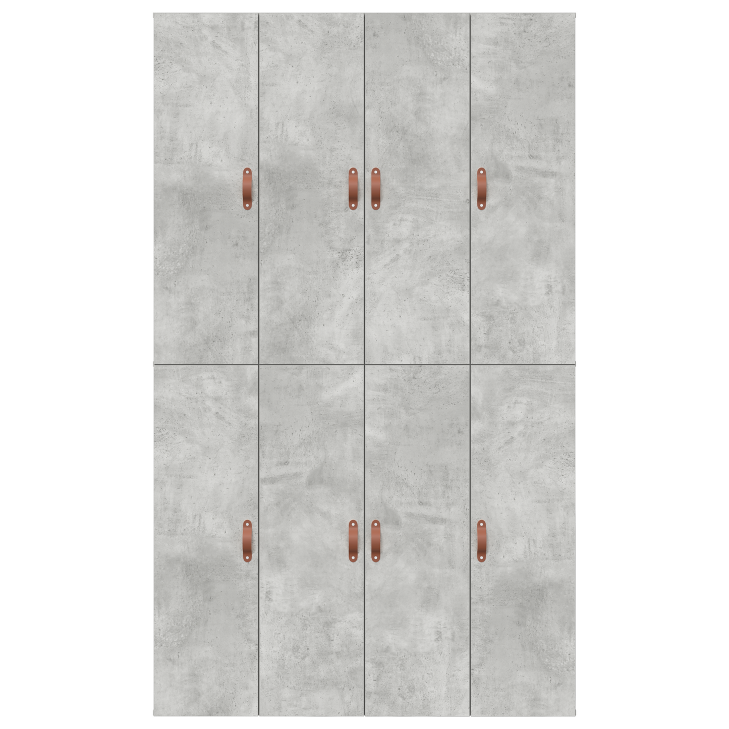 Seng med lagring Betonggrå 120 x 190 cm Konstruert tre
