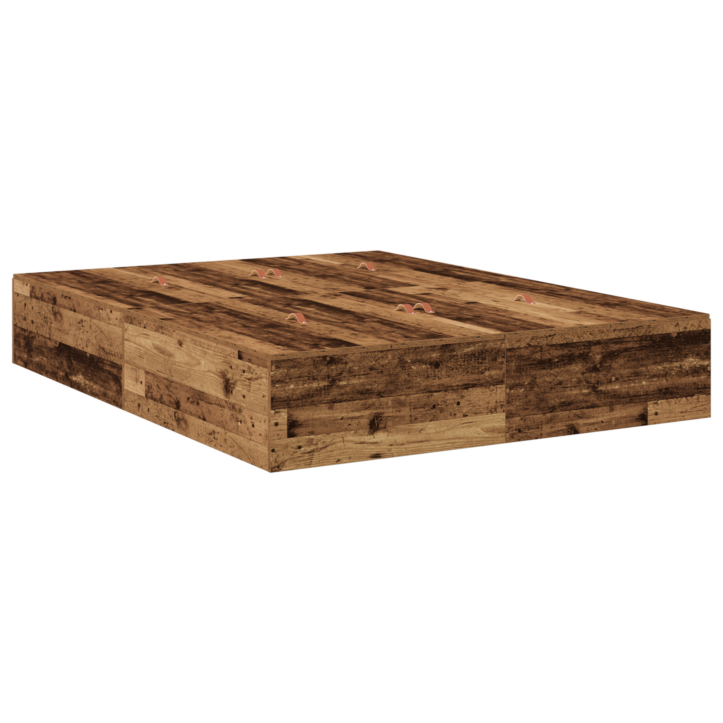 Seng med lagring Gamle tre 135 x 190 cm Konstruert tre