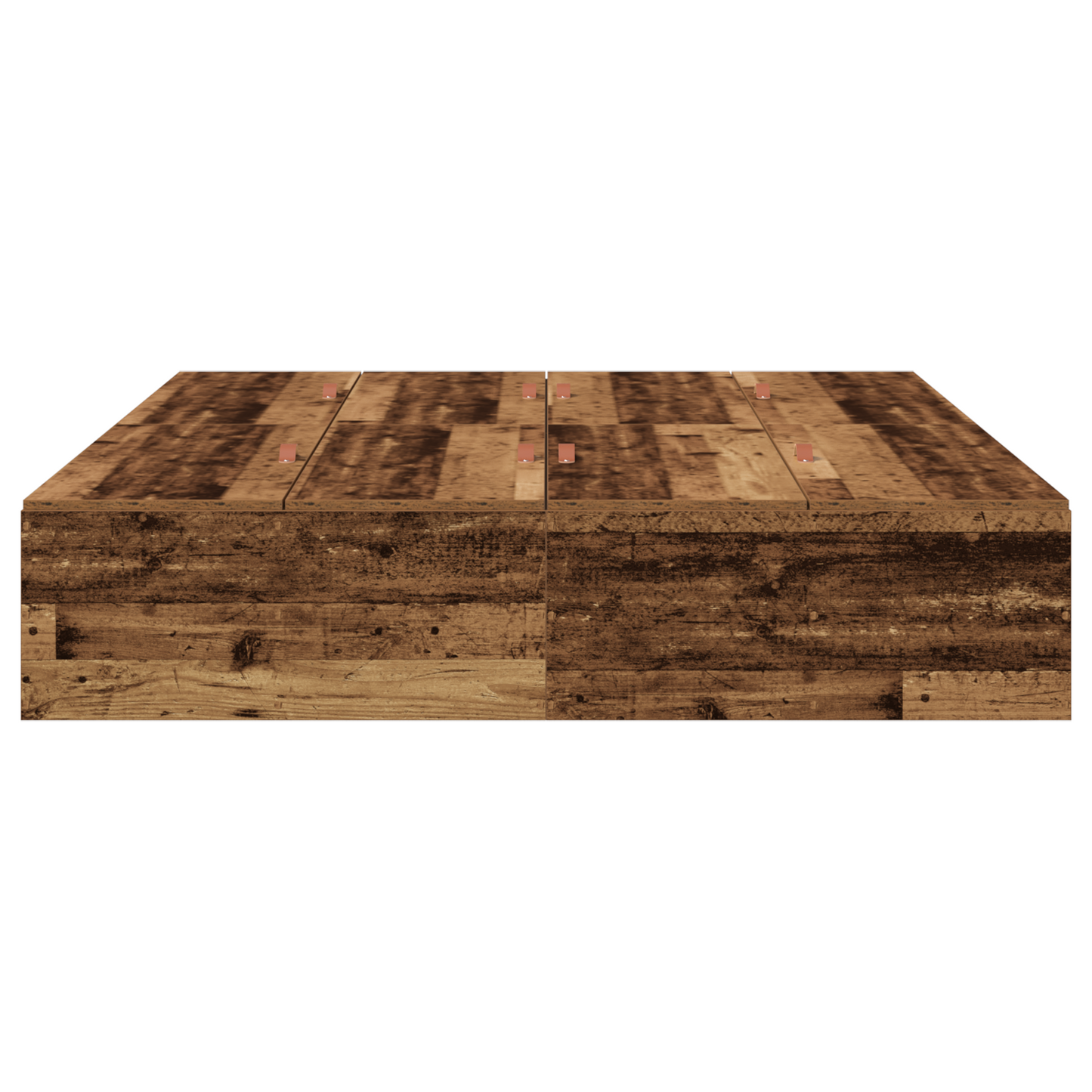 Seng med lagring Gamle tre 135 x 190 cm Konstruert tre