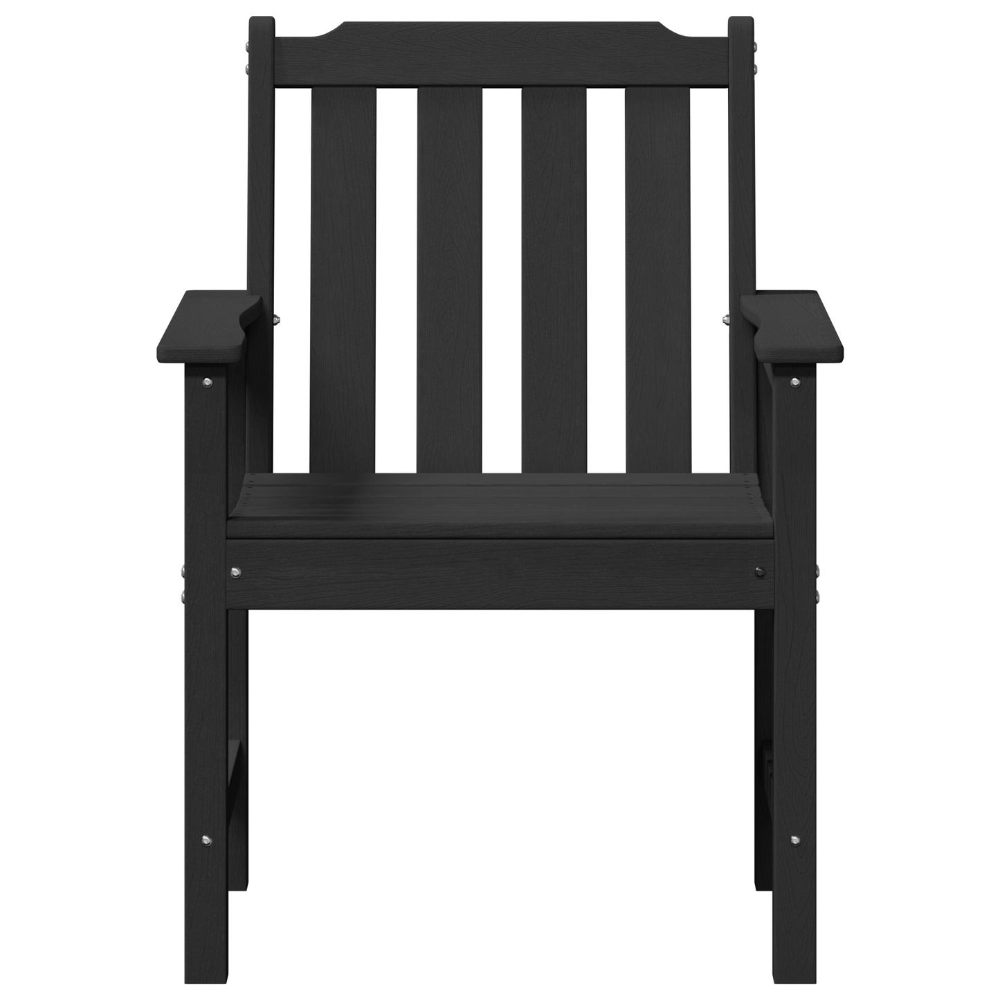 Hage Stol 6 pcs Svart 65,5 x 59 x 88 cm Polyethylen