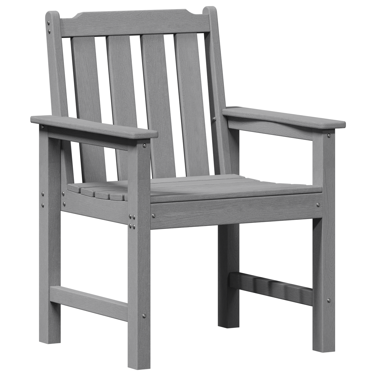 Hage Stol 6 pcs Lysegrå 65,5 x 59 x 88 cm Polyethylen