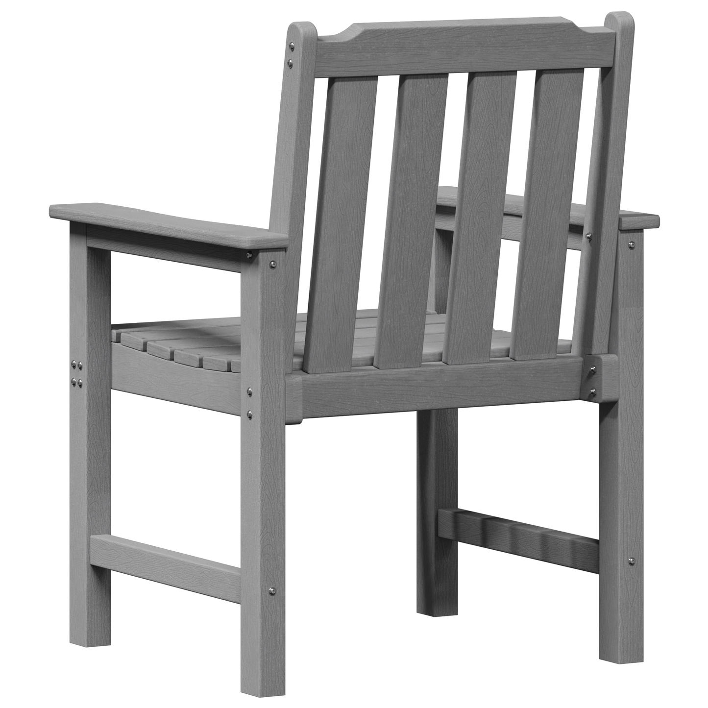 Hage Stol 6 pcs Lysegrå 65,5 x 59 x 88 cm Polyethylen