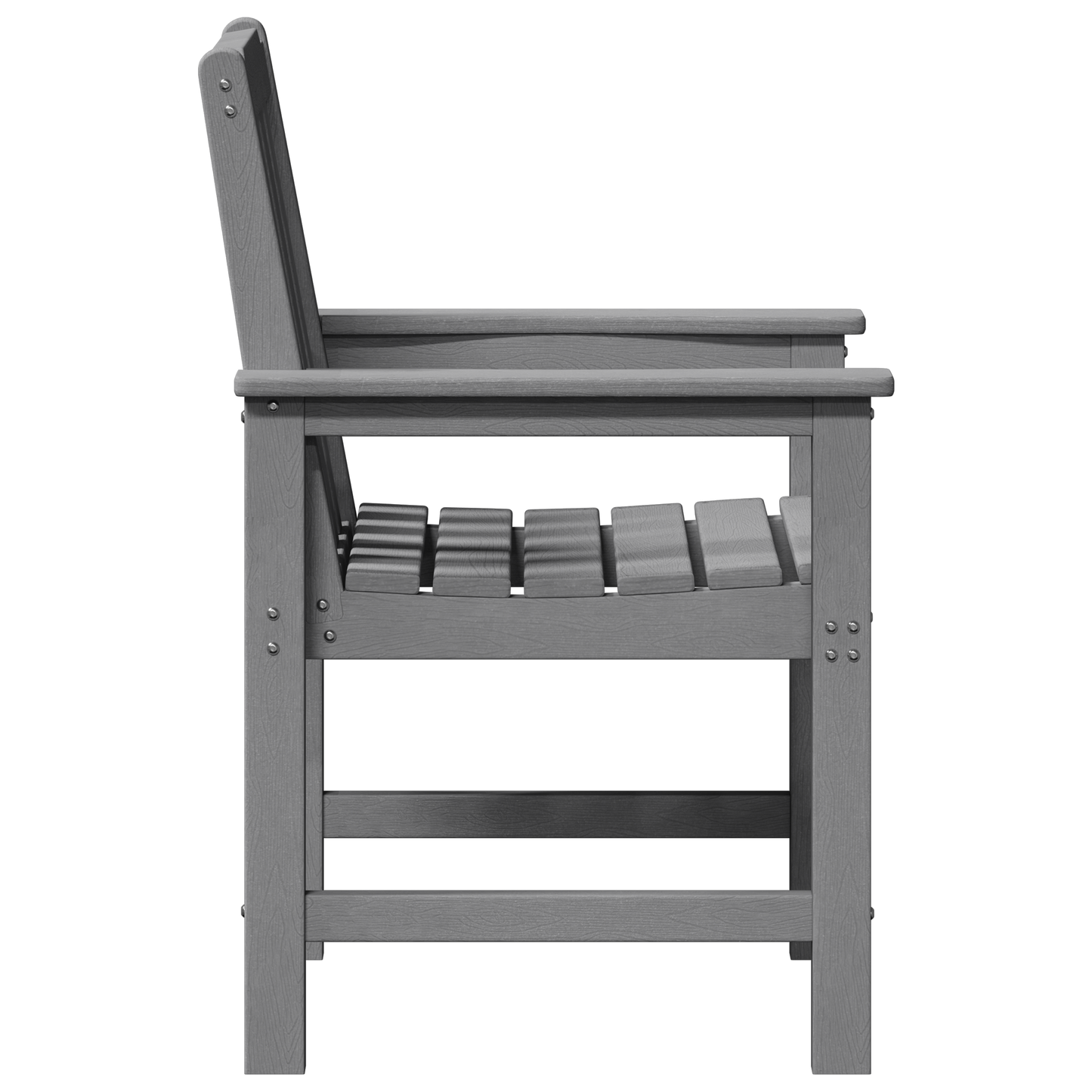 Hage Stol 6 pcs Lysegrå 65,5 x 59 x 88 cm Polyethylen