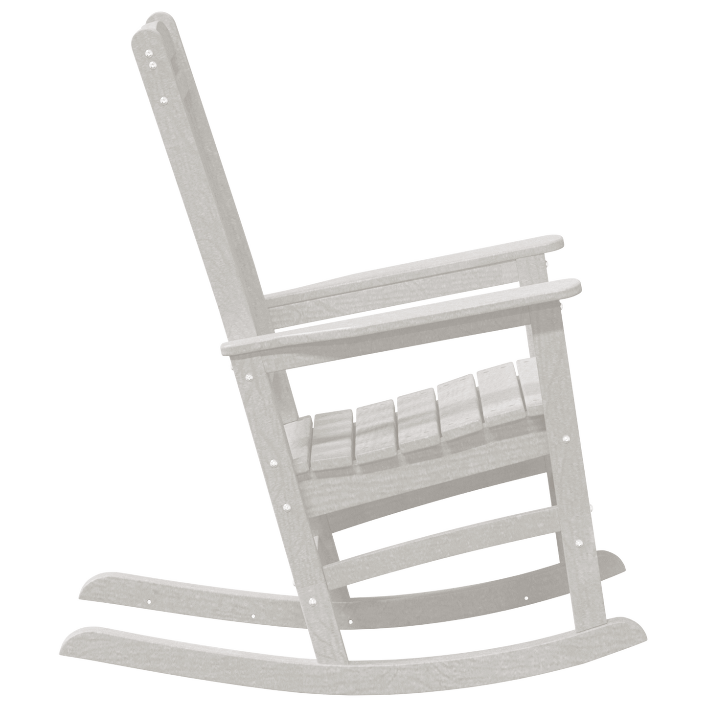 Gyngestol 2 pcs Hvit 92 x 70 x 108 cm Polyethylen