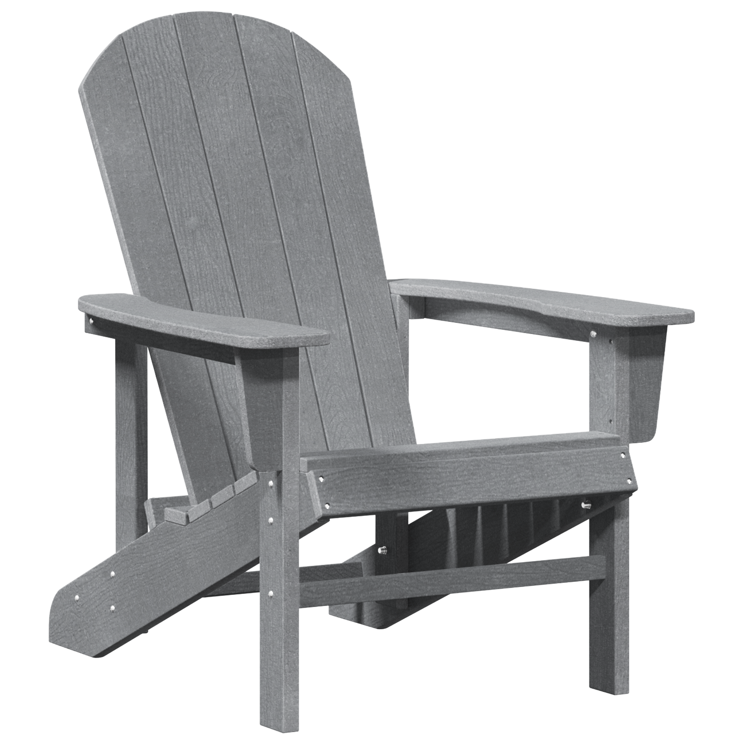 Hage Stol 2 pcs Lysegrå 82 x 74 x 92 cm Polyethylen